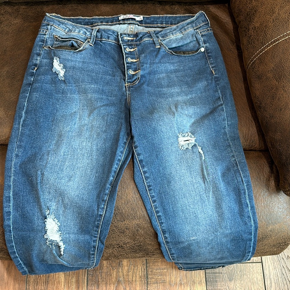 Button fly jeans